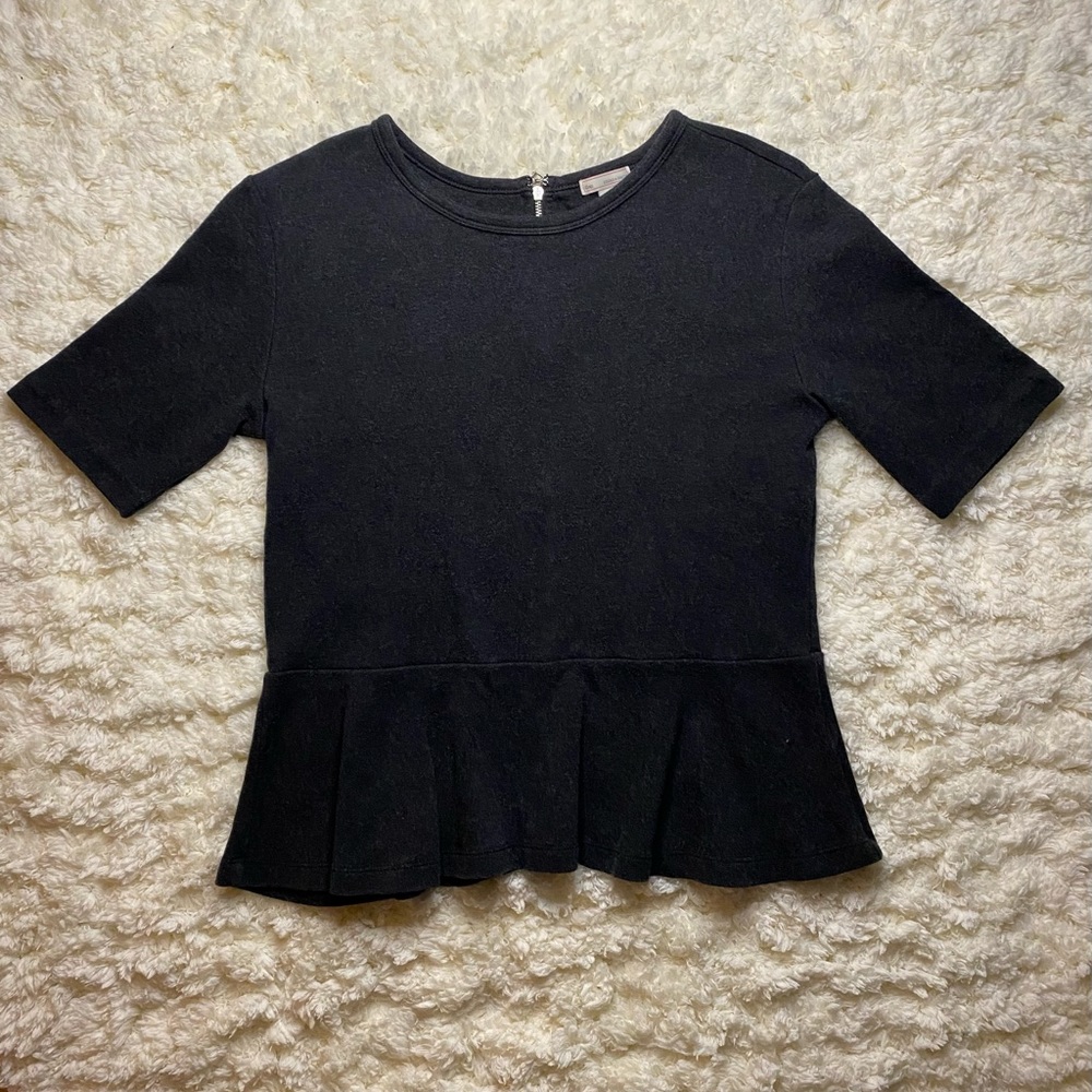 ☑️GAP GREY PEPLUM COTTON TOP!☑️ SIZE M